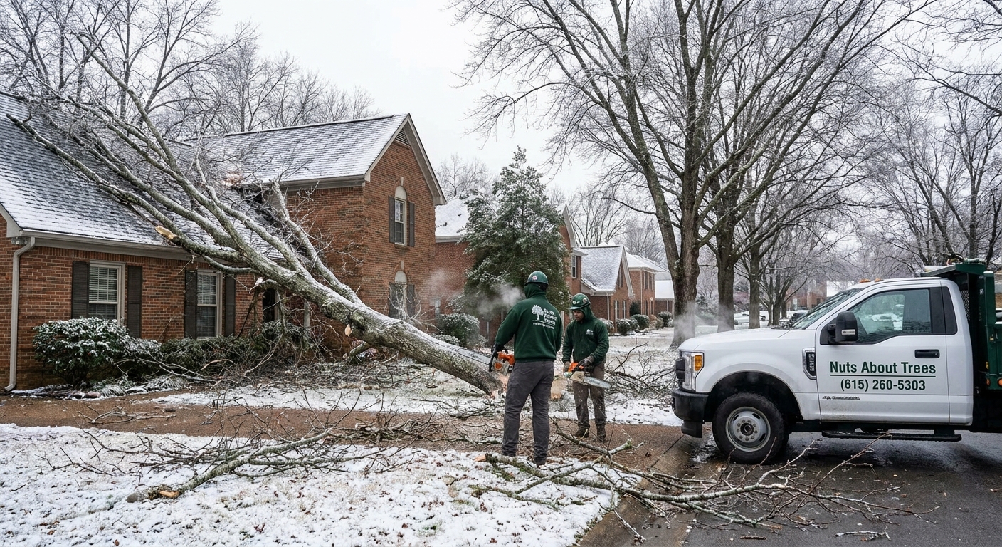 Read more about the article Ice Storm Tree Damage in Nashville: Prevention and Response Guide